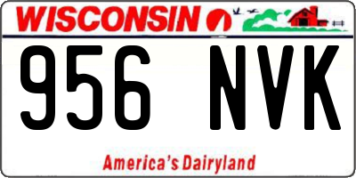 WI license plate 956NVK