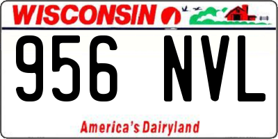 WI license plate 956NVL
