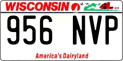WI license plate 956NVP