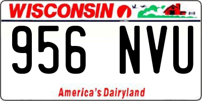 WI license plate 956NVU