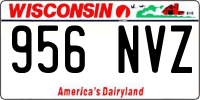 WI license plate 956NVZ