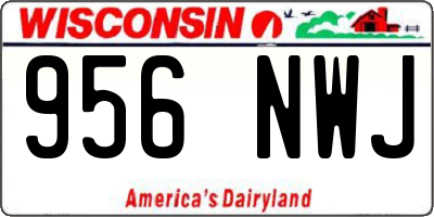WI license plate 956NWJ