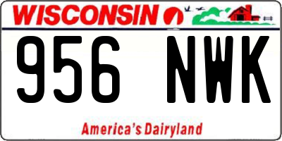 WI license plate 956NWK