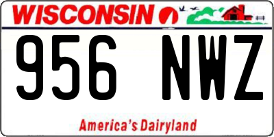WI license plate 956NWZ