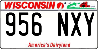 WI license plate 956NXY