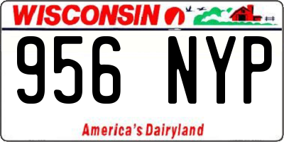 WI license plate 956NYP