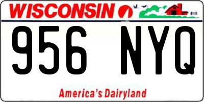WI license plate 956NYQ