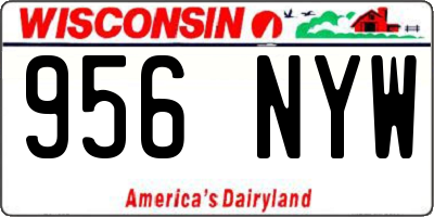 WI license plate 956NYW