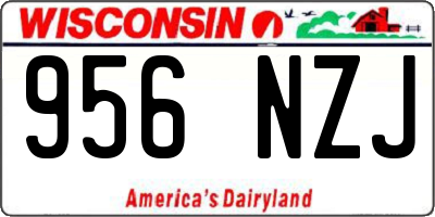 WI license plate 956NZJ