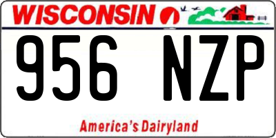 WI license plate 956NZP