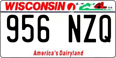 WI license plate 956NZQ