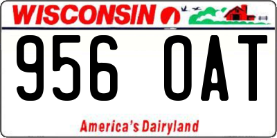 WI license plate 956OAT