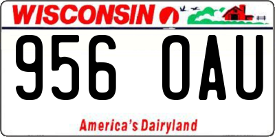 WI license plate 956OAU