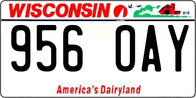 WI license plate 956OAY