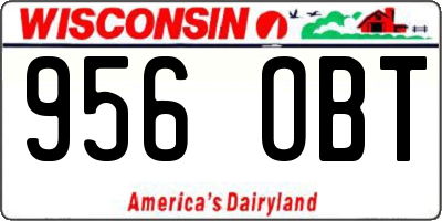 WI license plate 956OBT