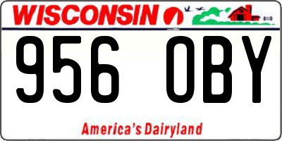 WI license plate 956OBY