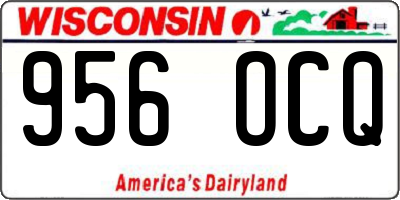WI license plate 956OCQ