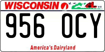 WI license plate 956OCY