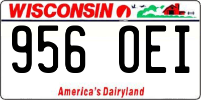 WI license plate 956OEI