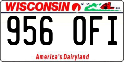 WI license plate 956OFI