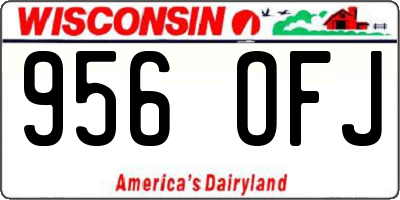 WI license plate 956OFJ
