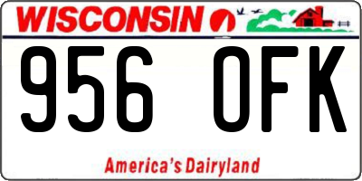 WI license plate 956OFK