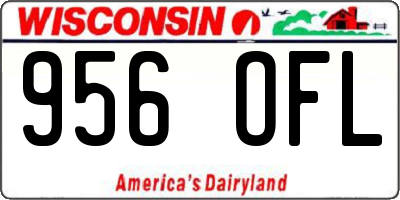 WI license plate 956OFL