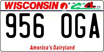 WI license plate 956OGA