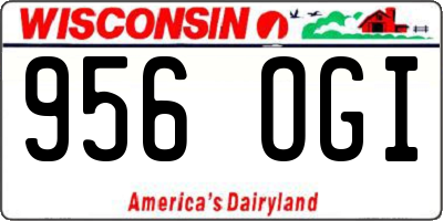WI license plate 956OGI