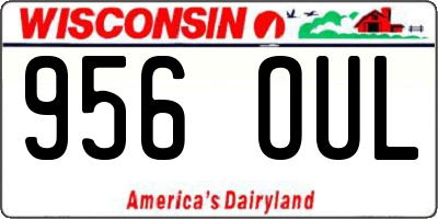 WI license plate 956OUL