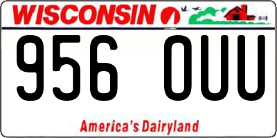 WI license plate 956OUU