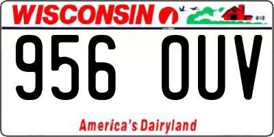 WI license plate 956OUV