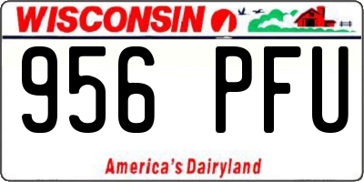 WI license plate 956PFU