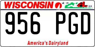 WI license plate 956PGD