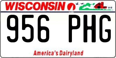 WI license plate 956PHG