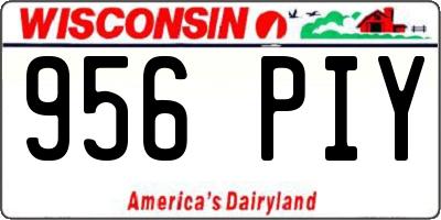 WI license plate 956PIY