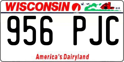 WI license plate 956PJC
