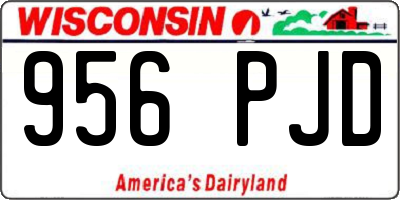 WI license plate 956PJD