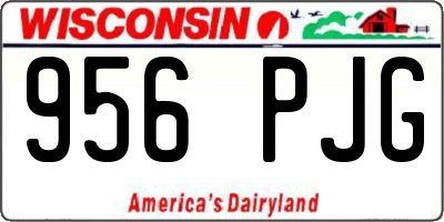WI license plate 956PJG