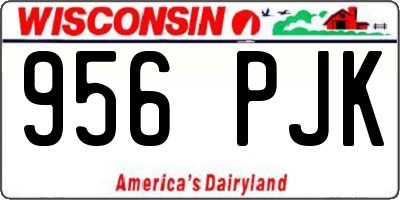 WI license plate 956PJK