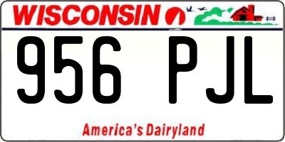 WI license plate 956PJL