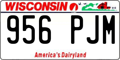 WI license plate 956PJM