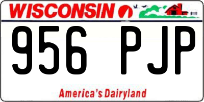 WI license plate 956PJP