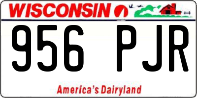 WI license plate 956PJR