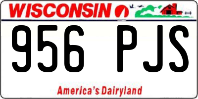 WI license plate 956PJS