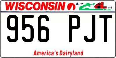 WI license plate 956PJT
