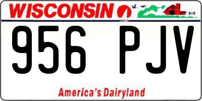 WI license plate 956PJV