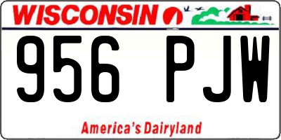 WI license plate 956PJW