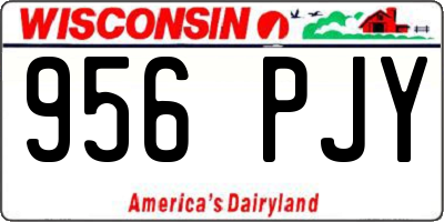 WI license plate 956PJY