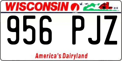 WI license plate 956PJZ